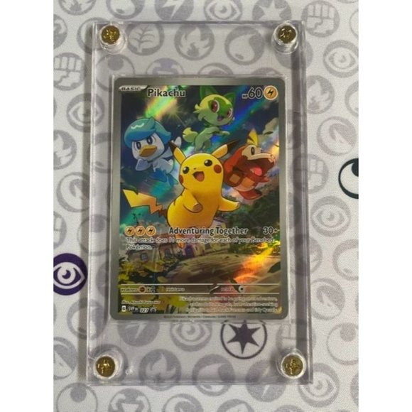 Pokémon TCG Pikachu Scarlet & Violet Paldea Evolved SVP 027 Black Star Promo - Picture 4 of 7